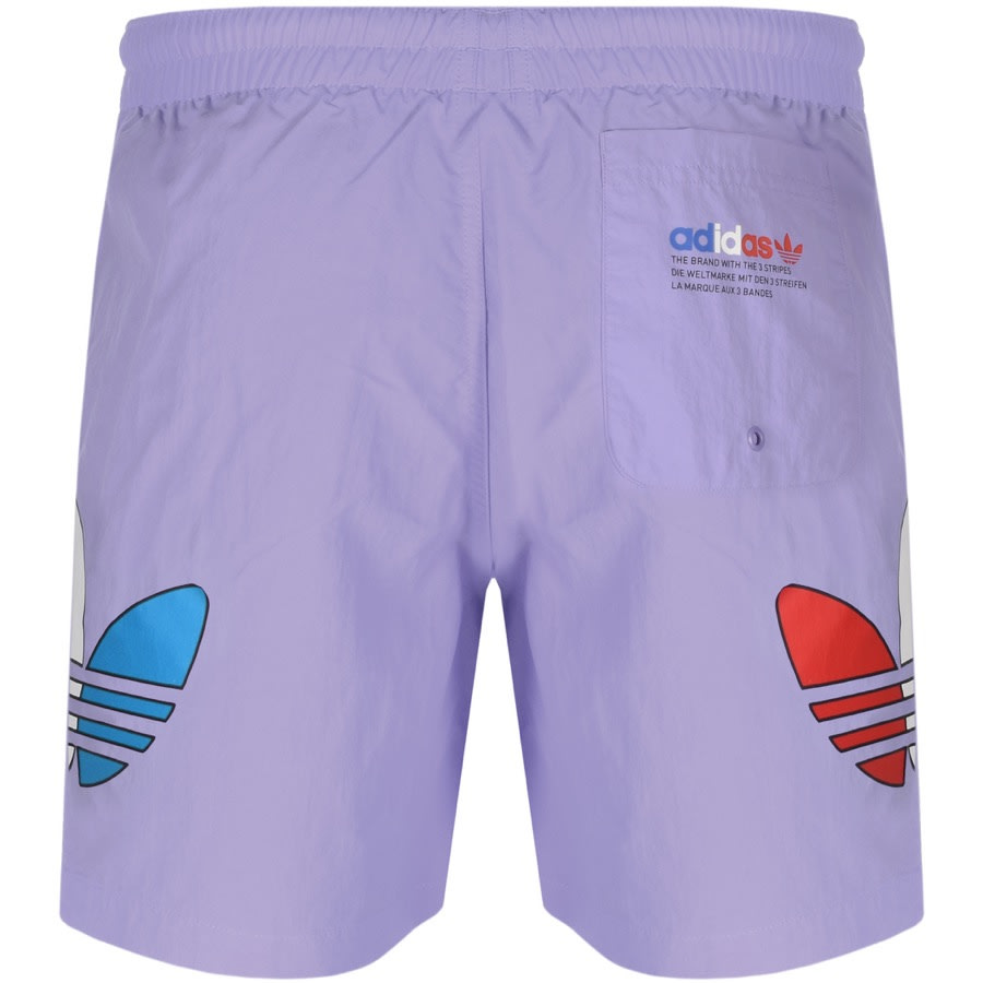 Alternative Image for Productadidas Originals Tricol Swim Shorts Purple2
